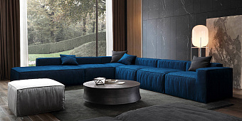 Синий диван в интерьере-30, Диван Фри